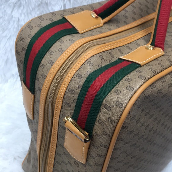 GUCCI DUFFLE TRAVEL BAG  WEEKENDER VINTAGE SHERRY - Picture 10 of 16